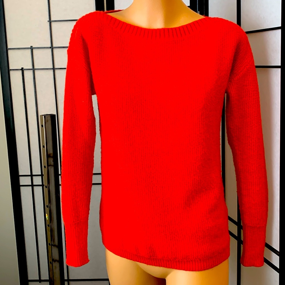 Banana Republic cherry red sweater XS